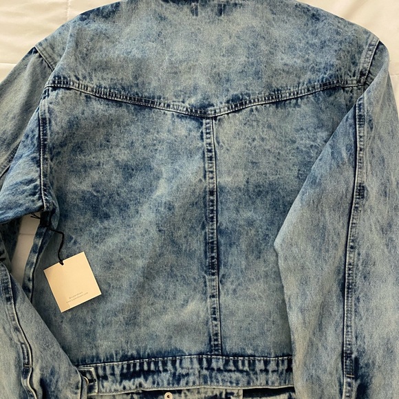 super down Denim Moto Jacket - Picture 6 of 8